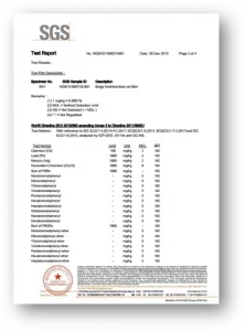 SGS report for cat litter 2